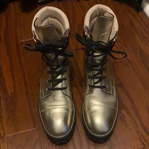 Stuart weird man lexy gold boots